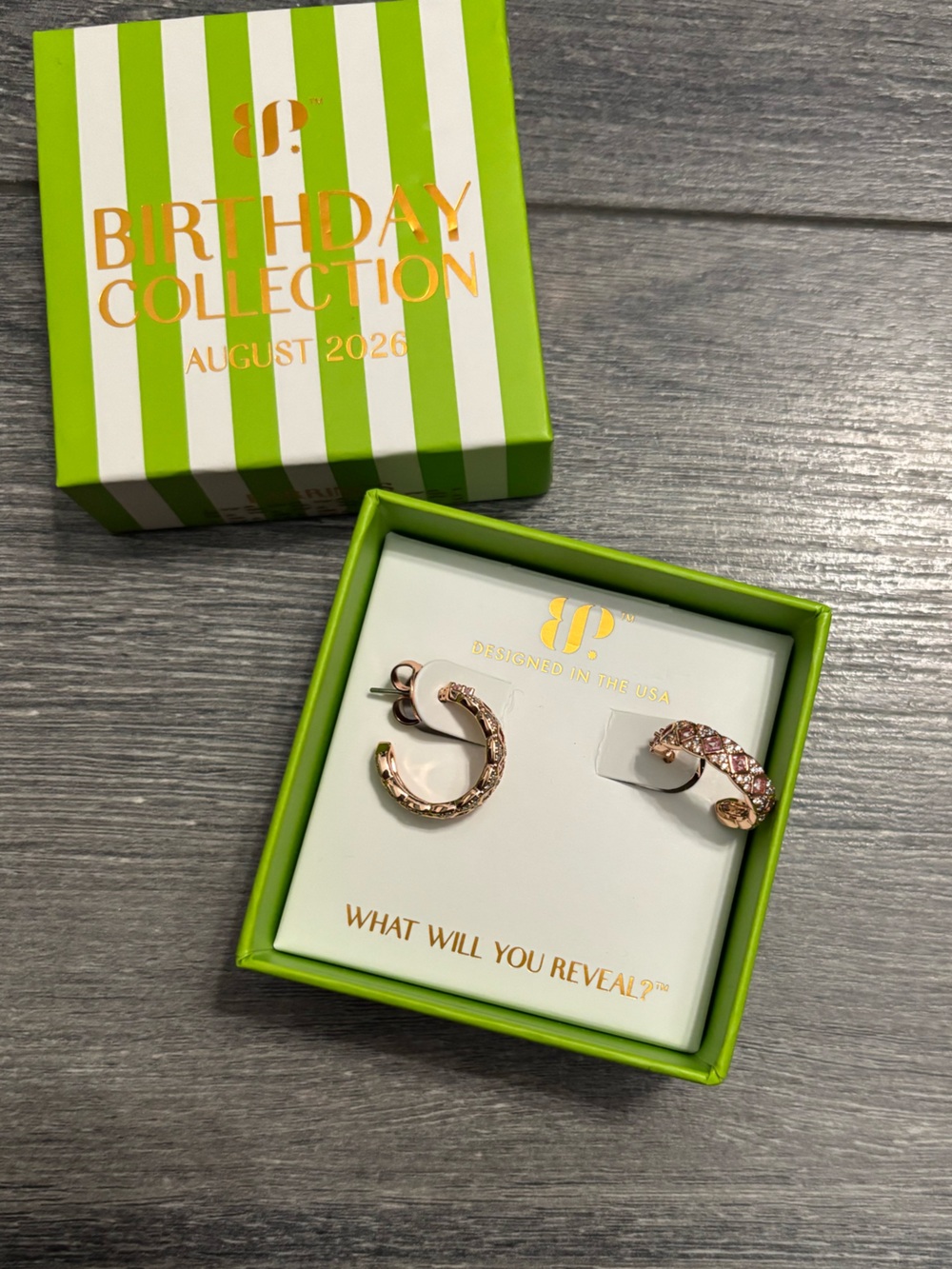 August 2026 Birthday Earrings party of one